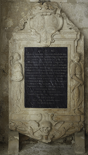 Monument funéraire et dalle à épitaphe de Ludovic de Rovère de Fontvieille