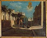 tableau, ex-voto : Accident de charrette de Auguste Faury
