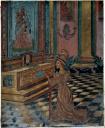 ex-voto, tableau : Prière d'une femme à Notre-Dame de Laghet (N° 1)