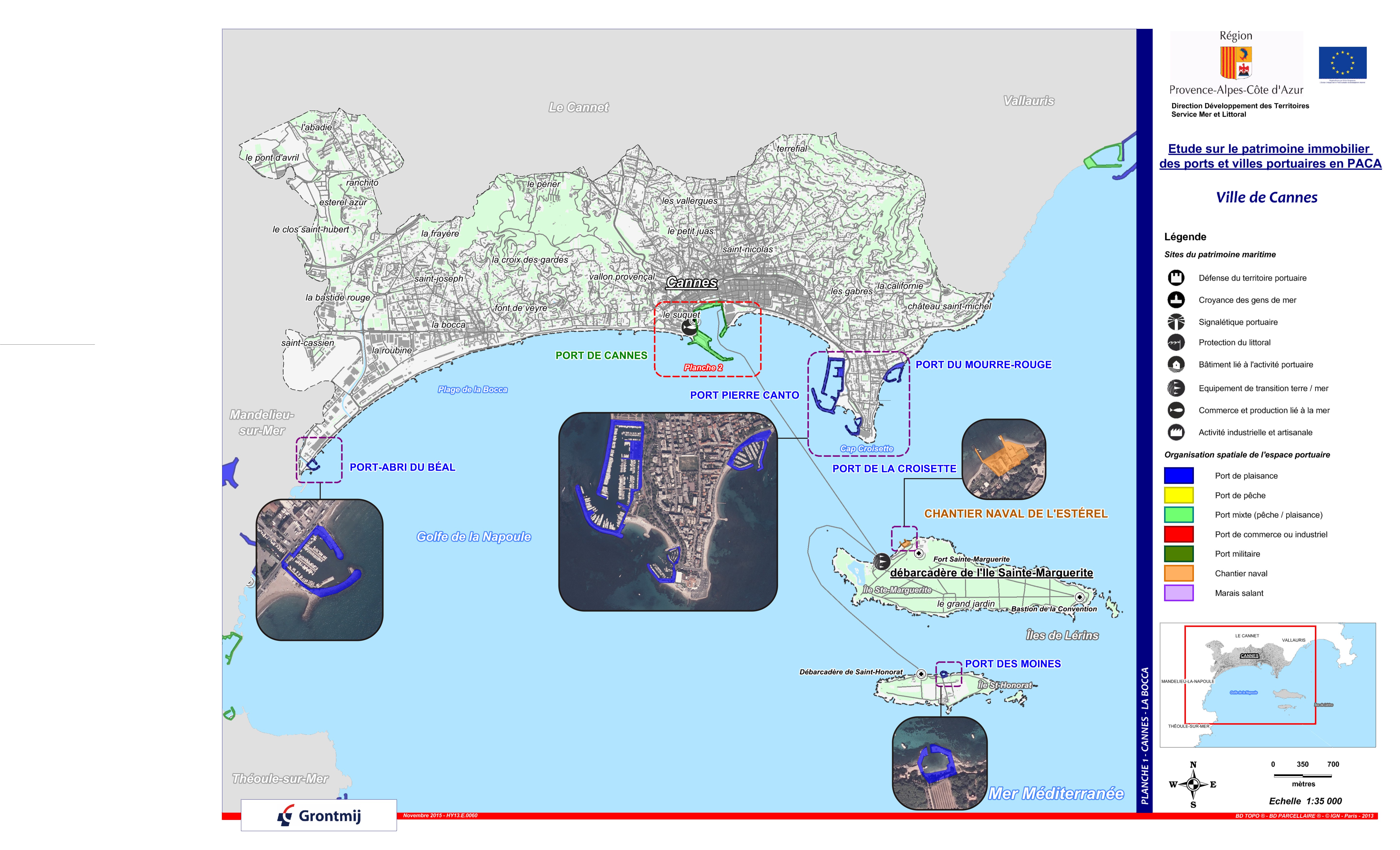 Ports et aménagements portuaires de la commune de Cannes