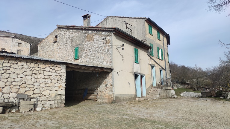 Ferme n° 1 au quartier de Nougueiret (1841 E4 343-349). Bâtiment du logis. 