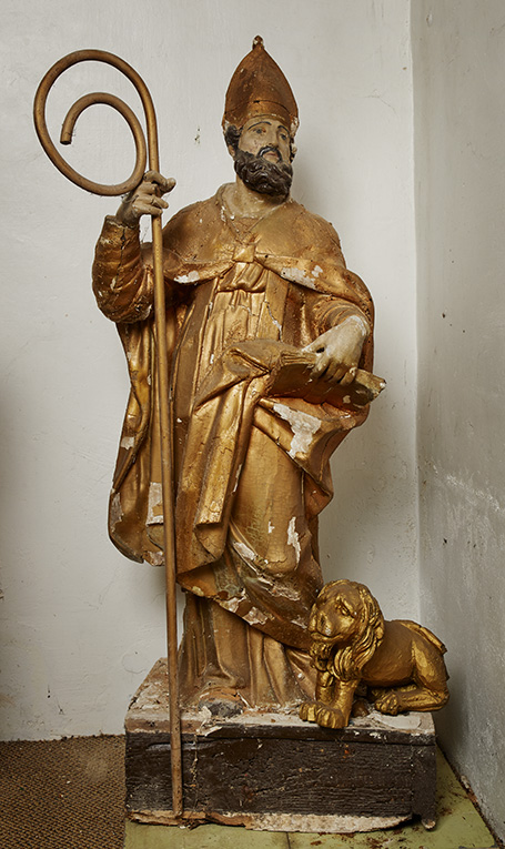 Groupe sculpté (petite nature) : saint Marc