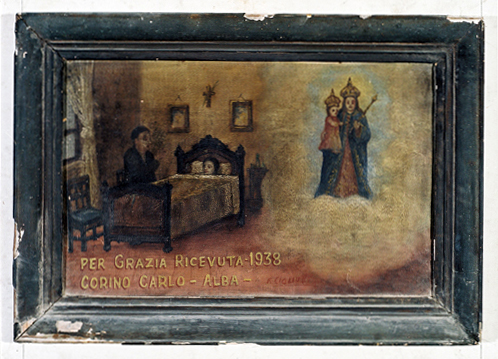 ex-voto, tableau : Demande de guérison d'un malade, Carlo Corino