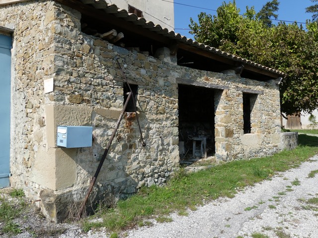 Bâtiment de la remise-atelier. Elévation est.