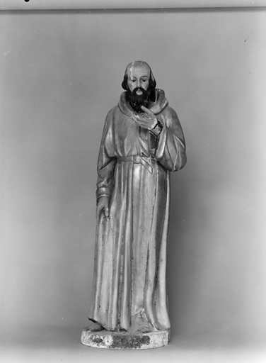 statue (petite nature) de saint franciscain