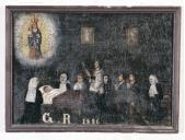 ex-voto, tableau : Demande de guérison d'un enfant (N° 8)