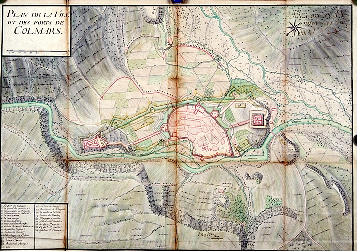 Plan de la ville et des forts de Colmars. 1700