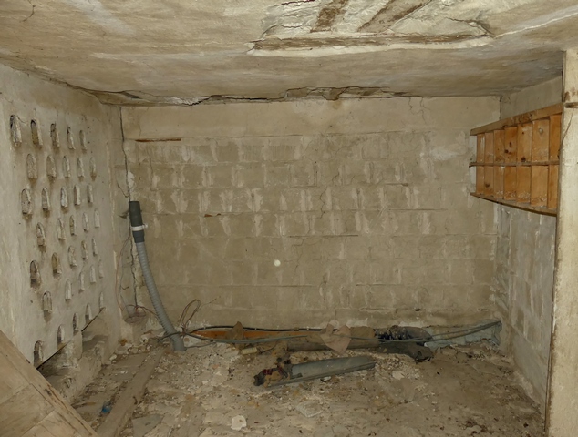 Partie est. Etage de comble, pigeonnier. Vue de volume prise de l'est.