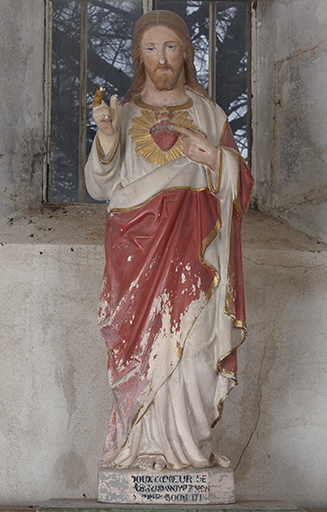 Statue (petite nature) : Sacré Coeur