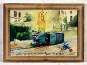 ex-voto, tableau : Fillette renversée par une camionette, Annie Allarena