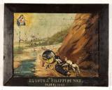 ex-voto, tableau : Accident sur un chemin, Jacques Filippi