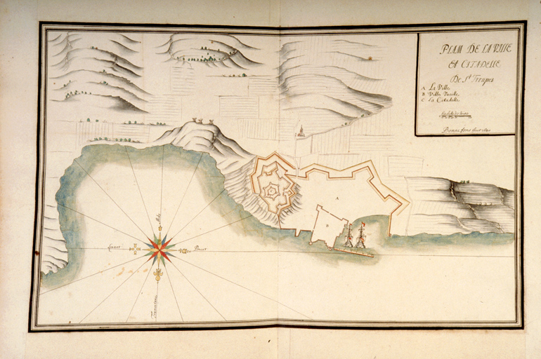 Plan de la ville et citadelle de Saint-Tropez. 1640.