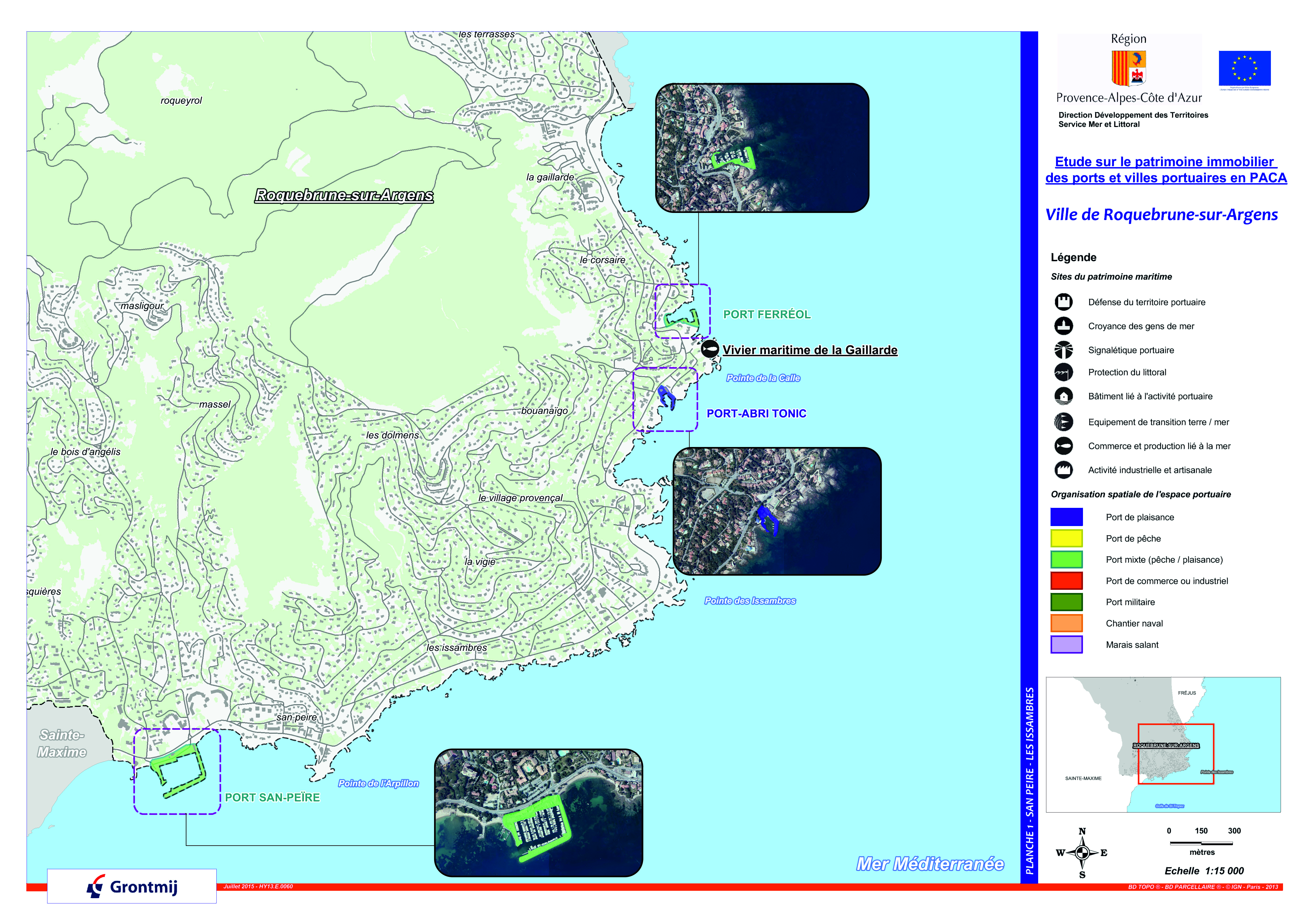 Ports et aménagements portuaires de la commune de Roquebrune-sur-Argens