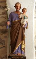 Statue (petite nature) : saint Joseph et l'Enfant