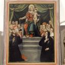 tableau d'autel : Vierge à l'Enfant du Rosaire, cadre