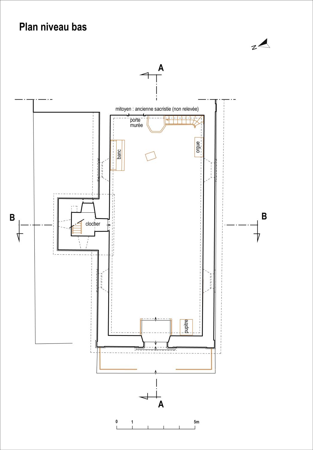 Plan du temple (niveau bas).