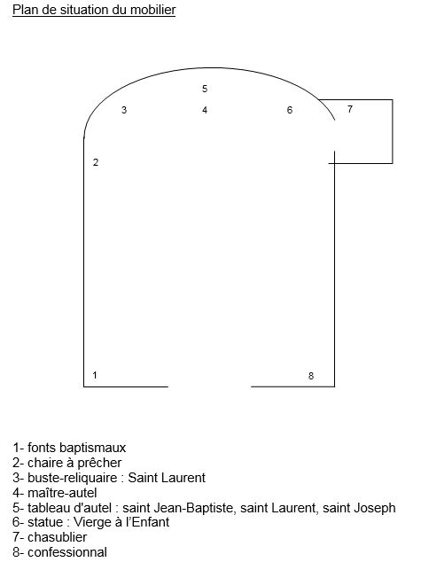 le mobilier de l'église paroissiale Saint-Laurent