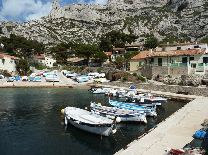 Port abri de la calanque de Sormiou