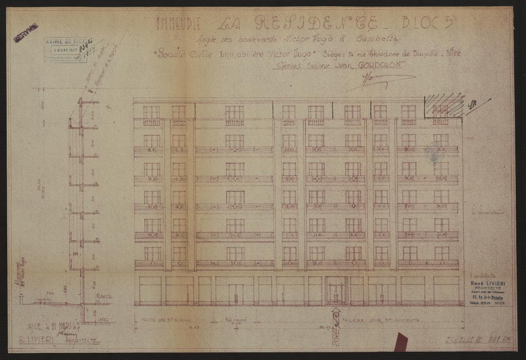 immeubles en série (série de 5) dit La Résidence