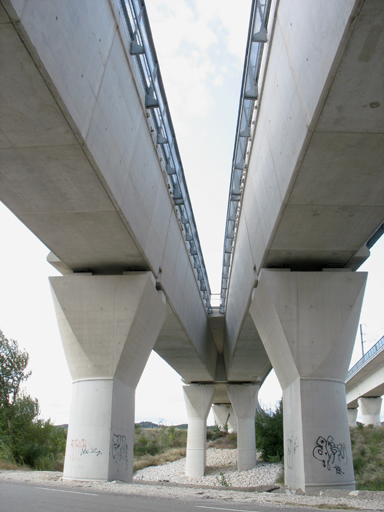 double viaduc ferroviaire (TGV) d'Avignon