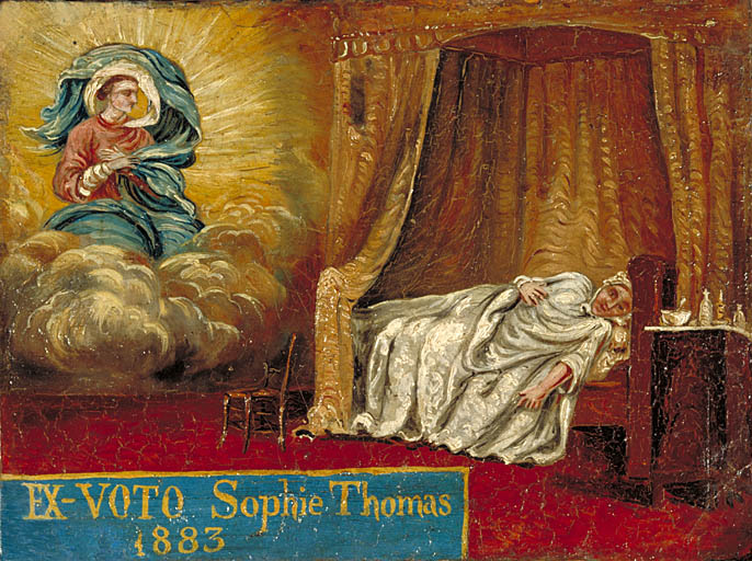 tableau, ex-voto : Demande de guérison de Sophie Thomas