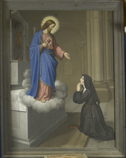 tableau : Apparition du Christ à sainte Marguerite-Marie Alacoque