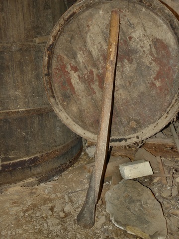 Pilon ou fouloir. Vue d'ensemble.