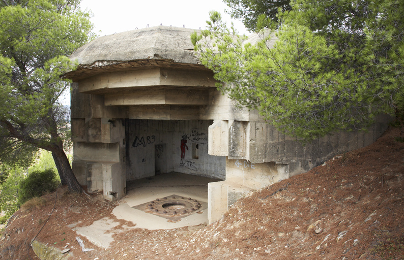 Façade de la casemate active ouest de 1944, vue du sud-est.