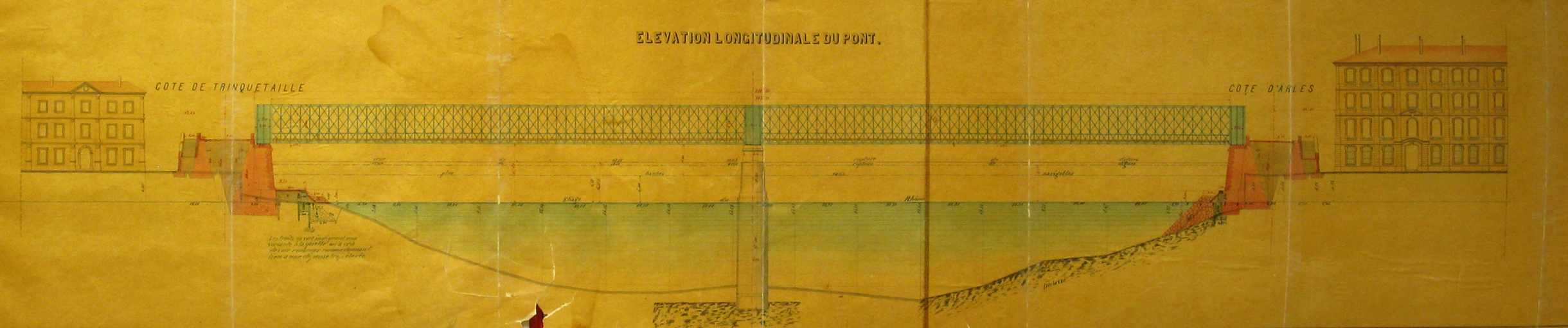 pont ferroviaire de Trinquetaille dit aussi pont de Lunel ou pont aux Lions