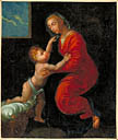 tableau, ex-voto : Vierge à l'Enfant (N° 1)