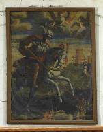 Tableau : saint Georges combattant le dragon