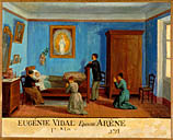 tableau, ex-voto : Demande de guérison de Eugénie Vidal