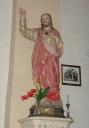 statue (petite nature) : Christ du Sacré-Coeur