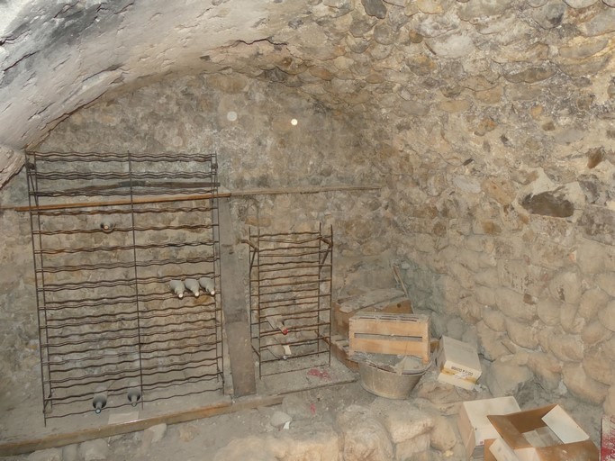 Cellier en sous-sol, couvert par une voûte en berceau segmentaire. Maison située rue Charlotte au bourg de Ribiers (parcelle 1998 E2 627).