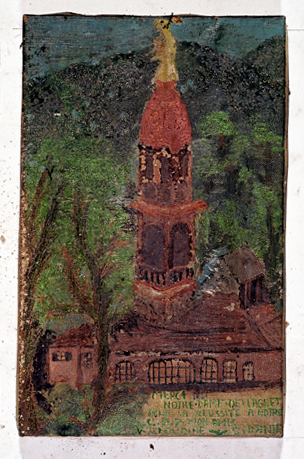 ex-voto, tableau : Sanctuaire de Notre-Dame de Laghet, réussite CAP