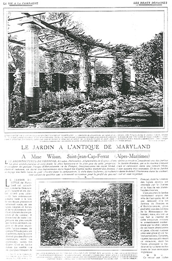 jardin d'agrément de la Villa Maryland