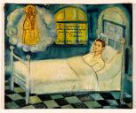 ex-voto, tableau : Demande de guérison d'un homme, F. Mateini