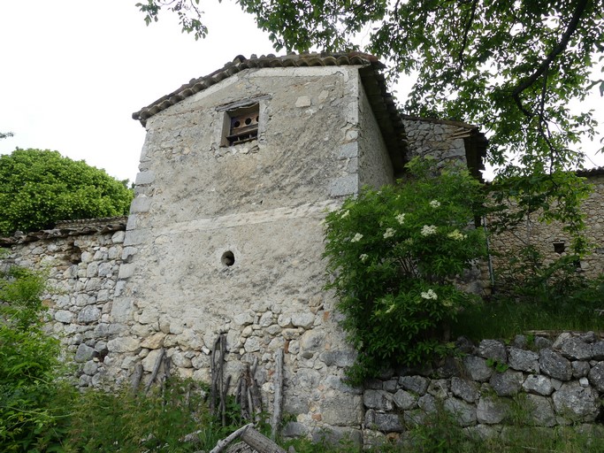 Bâtiment du pigeonnier. Pignon est.