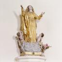 statue (petite nature) et socle reliquaire : Assomption