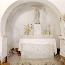 ensemble de l'autel de la Vierge (autel, 2 gradins d'autel, tabernacle)