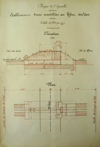 digues ; levées de terre