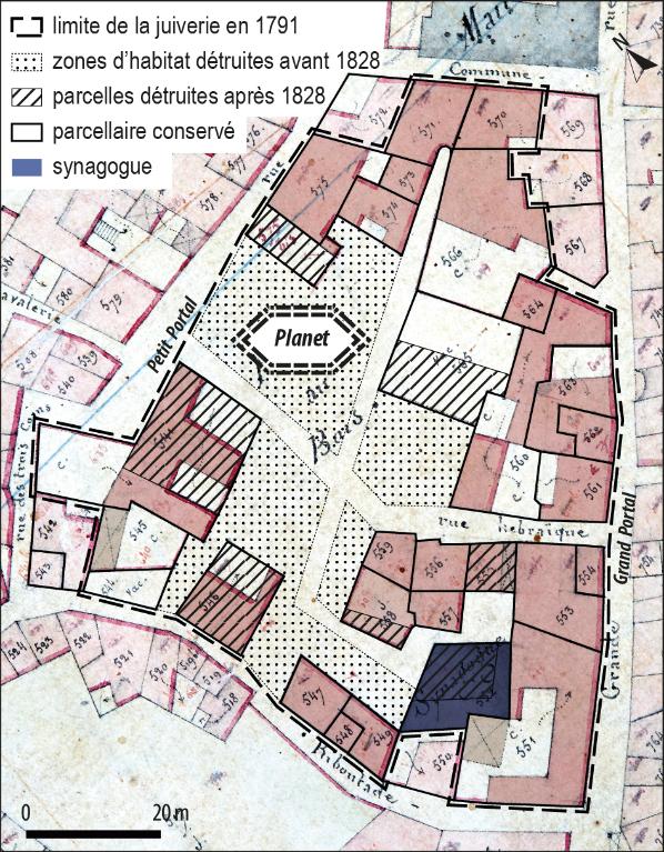 Quartier juif dit juiverie ou carrière