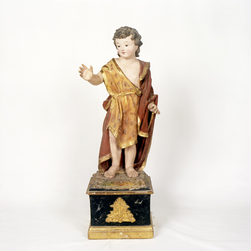 statue (demi-nature) : Saint Jean Baptiste enfant