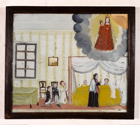 ex-voto, tableau : Demande de guérison d'une femme, Angelica Giaume