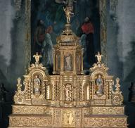 retable, tabernacles (3), gradins d'autel (2), statues (6) : du maître-autel