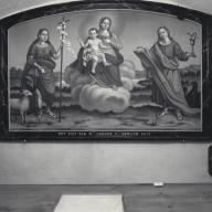 tableau : Vierge à l'Enfant, saint Jean l'Evangéliste et saint Jean Baptiste