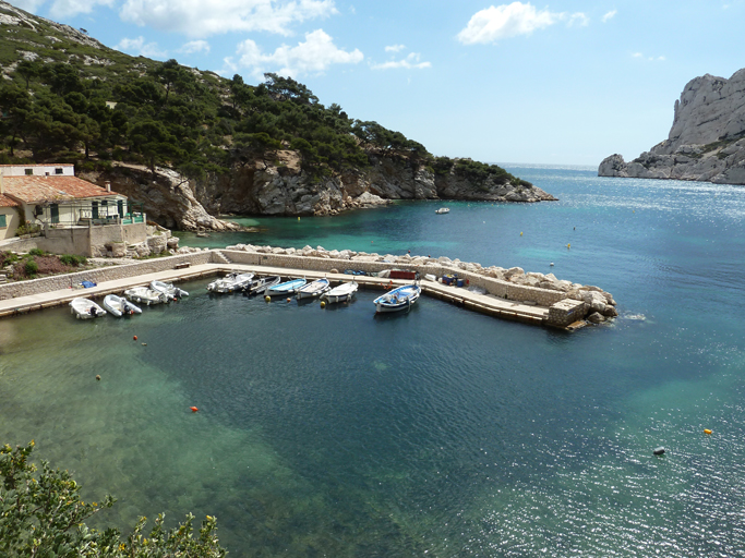 Port abri de la calanque de Sormiou