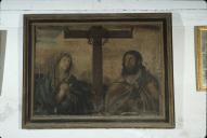 tableau : La Vierge et saint Joseph au pied de la Croix
