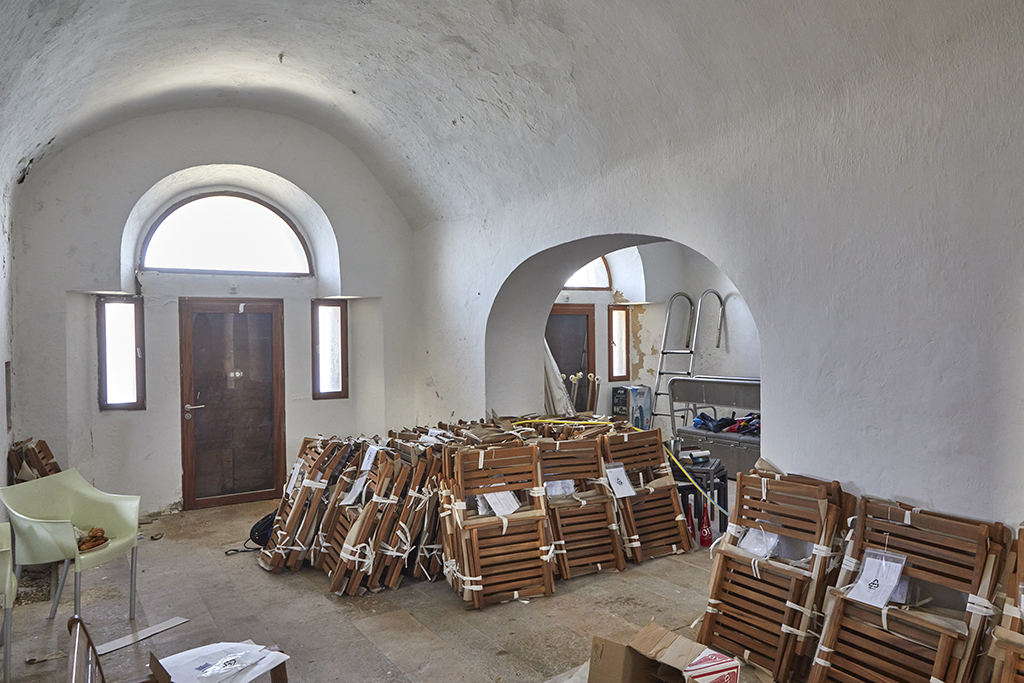 Corps de garde, intérieur, casemates de casernement 