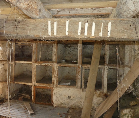 Etage de soubassement, remise-étable. Vue de volume prise de l'est.